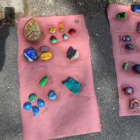 Assorted painted rocks