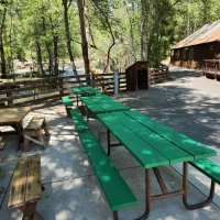 Benches painted