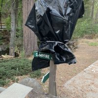 Bridge sign wrapped